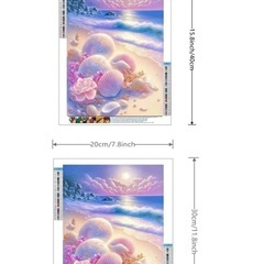 【お値下げしました🌟】ダイアモンドアート　ダイアモンドペインティング　モザイクアート　ハンドメイド の画像