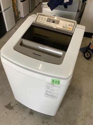 NO B112 ?福岡市内配送設置無料✨?パナソニック Panasonic 全自動洗濯機（10.0kg） 即効泡洗浄 エコナビ シャン