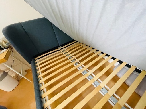 IKEA ダブルベッド フレーム トゥフョールド 美品 オシャレ