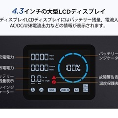 BigBlue ポータブル電源 大容量 リン酸鉄 537.6Wh/AC出力600W(瞬間最大1200W) 長寿命 純正弦波 Cellpowa600の画像