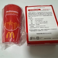 マクドナルドグッズ　　ロングコップ&ライト　 マンハッタンポテトライトの画像