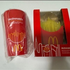 マクドナルドグッズ　　ロングコップ&ライト　 マンハッタンポテトライト