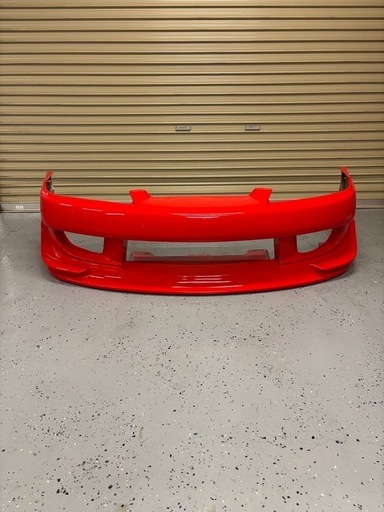 S15 シルビア ベルテックス Lang フロントバンパー 割れ有　手渡し限定 VERTEX LANG S15シルビア フロントバンパースポイラー