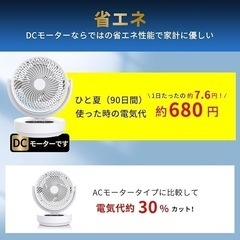新品未使用　サーキュレーター　節電の画像