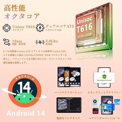 新品未使用Android アンドロイドタブレット (ゆりあん) 川西能勢