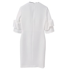 極美品】ヨーコチャン風 パール ワンピース ホワイト 白 (N 極美品】ヨーコチャン風 パール ワンピース ホワイト 白 (N