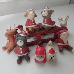 小さなクリスマスの置物