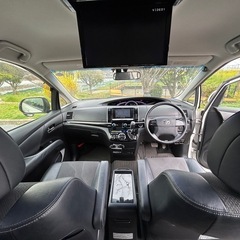美車　トヨタ　エスティマ　50後期　アエラスプレミアムエディション　ナビ　テレビの画像