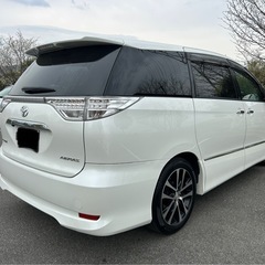 美車　トヨタ　エスティマ　50後期　アエラスプレミアムエディション　ナビ　テレビの画像