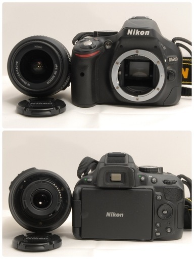 スマホ転送OK！ Nikon D5200 一眼レフ☆高画質 18-55mm VR