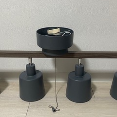 グレー4灯シーリングライト