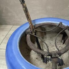 希少 アンティーク 富士山 富士柄 火鉢 蔵出し 骨董 昭和 レトロ 当時物の画像