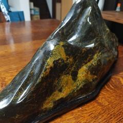 鑑賞石　山景石　天然石　台座付き　現金対応もご相談下さい!の画像