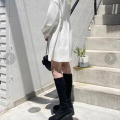 パーカーワンピ　フリーサイズの画像