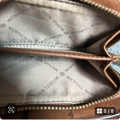 美品『MICHAEL KORS』二つ折り財布 ブラウンの画像