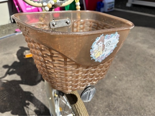 16インチ 身長92～122cm 子供用自転車 ディズニー 美女と野獣 ベルS