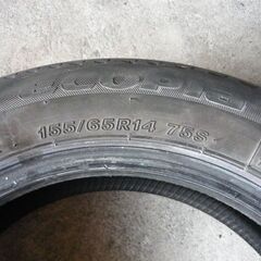 無料　155/65R14　BRIDGESTONE　ECOPIA　1本　2013年　パンク修理跡あり　中古の画像