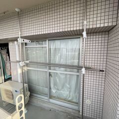 物干し竿2本＋物干し台 セット