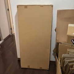 55型薄型テレビ梱包用ダブル鋼材質ダンボールと緩衝材セットの画像
