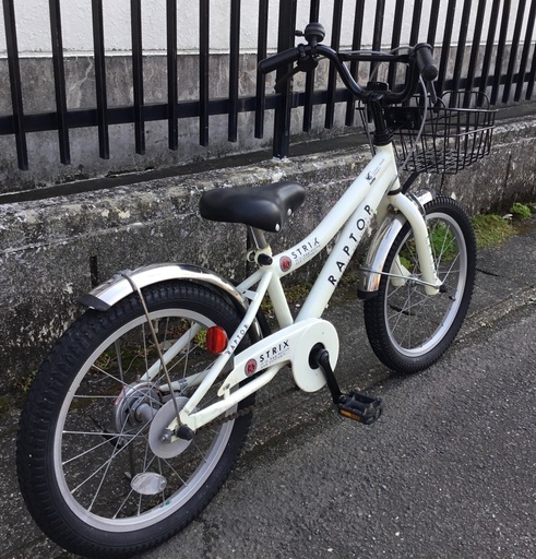 整備済＞RAPTOR・18インチ子供自転車・ホワイト 18インチ 自転車