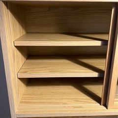 【引き取り限定】無印良品　カップボード　食器棚　オーク材の画像