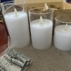 未使用品　インテリア　LEDキャンドル 電池式　リモコン付き