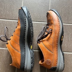 【決まりました】Timberland 革製スニーカー 26cm(8M)ブラウンの画像