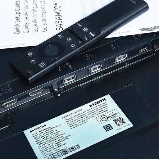 43型4KサムスンS43AM70モニタUSB-CスタンドなしSamsung