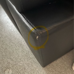 値下げ[ニトリ] 本革_L字コーナーソファ_Nステイツ_ブラック_左カウチ_ブラック　の画像