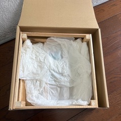 クリスマスリース　青系の画像