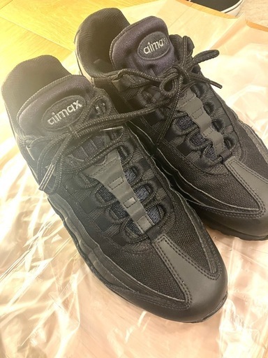 スニーカー NIKE AIR MAX 95 ESSENTIAL 27.0cm 
BLACK/BLACK/DARKGREY CI3705-001