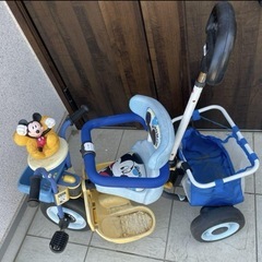 アイデス　カーゴドーム  三輪　手押しコントロール車　　バー付きの画像