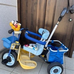 アイデス　カーゴドーム  三輪　手押しコントロール車　　バー付きの画像