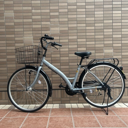 美品　シティ自転車　ギア付き