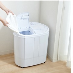 【値下げしました】小型二層式洗濯機（3kg）脱水付きの画像