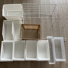 収納ケースまとめ売り　突っ張り棒用ケース小×4、突っ張り棒用ケー...