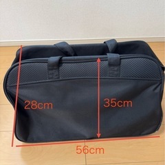 【ボストンキャリー】⚠️傷あり　二輪キャスター付きボストンバッグの画像