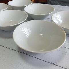 白いラーメンどんぶり皿6セット