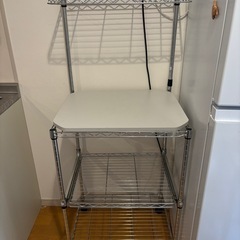 メタルラック　レンジ台　アイリスオーヤマ【4/23までのお取引】の画像