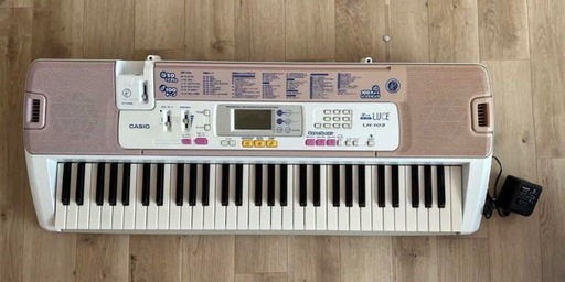 CASIO LK-222 電子ピアノ・キーボード ルーチェ 光ナビ 袋付き CASIO