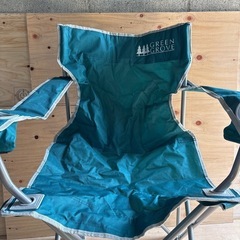 美品　アウトドア チェア　グリーン　GREEN GROVE バッ...