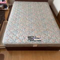 取引終了しました！ダブルベッド引出し付きフランスベッド
