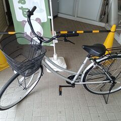 ★ジモティ割あり★  自転車 26インチ シルバー クリーニング...