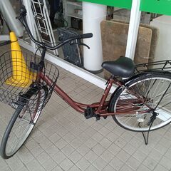 ★ジモティ割あり★  自転車 26インチ 茶色 クリーニング済み...