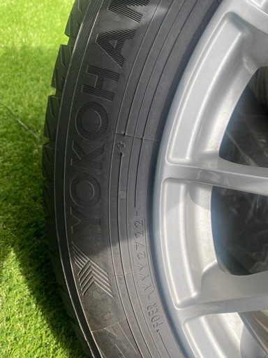 2022年製造 9分山程度 4本セットベンツ用冬タイヤバリ溝 美品7.5J+48 PCD112 ヨコハマ 215/60R17 