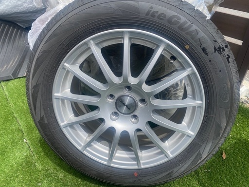 2022年製造 9分山程度 4本セットベンツ用冬タイヤバリ溝 美品7.5J+48 PCD112 ヨコハマ 215/60R17