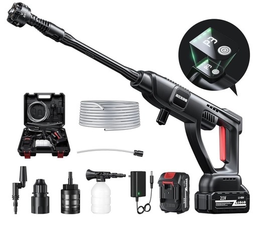 高圧洗浄機 充電式 6in1 21V バッテリー・充電器付 マキタ