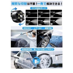 商談中！さらにお値引きしました！新品未使用　大人気！高圧洗浄機 コードレス 充電式バッテリー式 マキタ互換バッテリーの画像