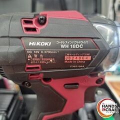 ✨HiKOKI 中古 WH18DKR ｲﾝﾊﾟｸﾄﾄﾞﾗｲﾊﾞｰ ﾊﾞｯﾃﾘｰ×2/充電器/ケース