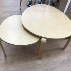★ジモティ割あり★ IKEA ネストテーブル ナチュラル H46...